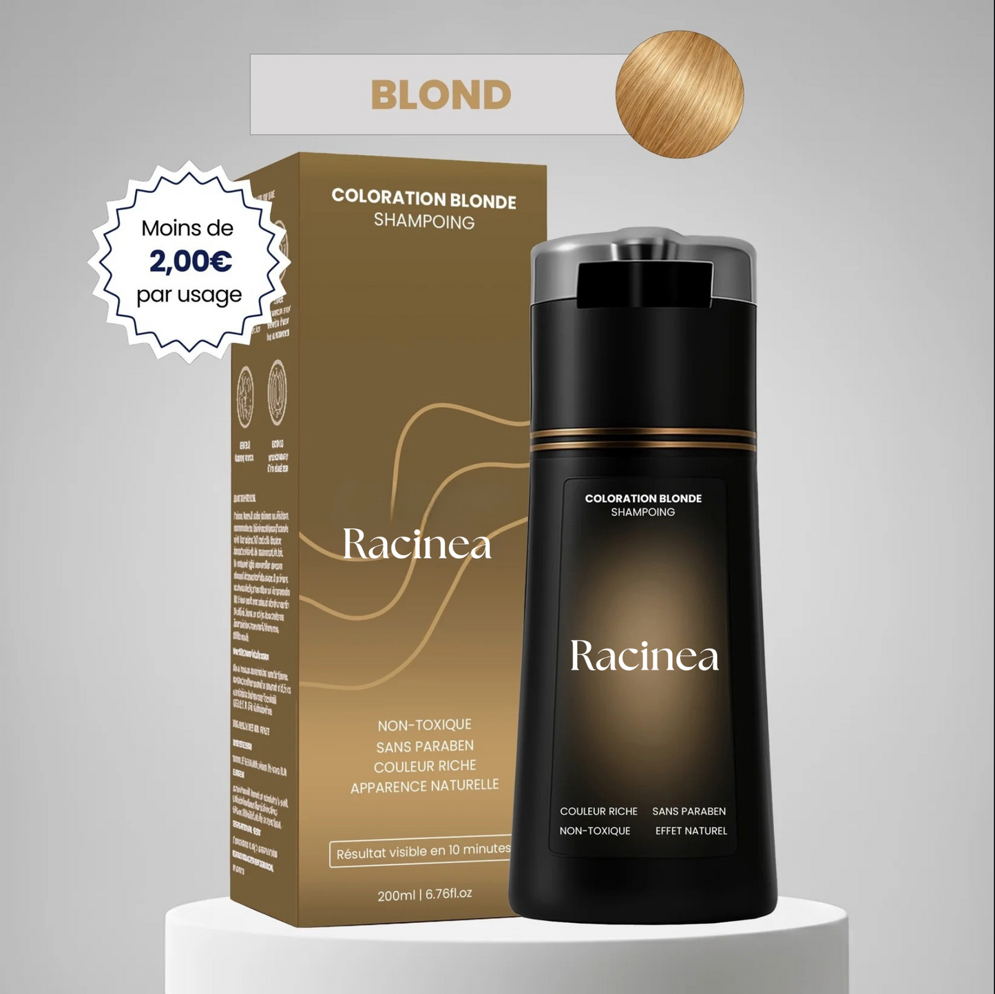 Shampoing colorant instantané