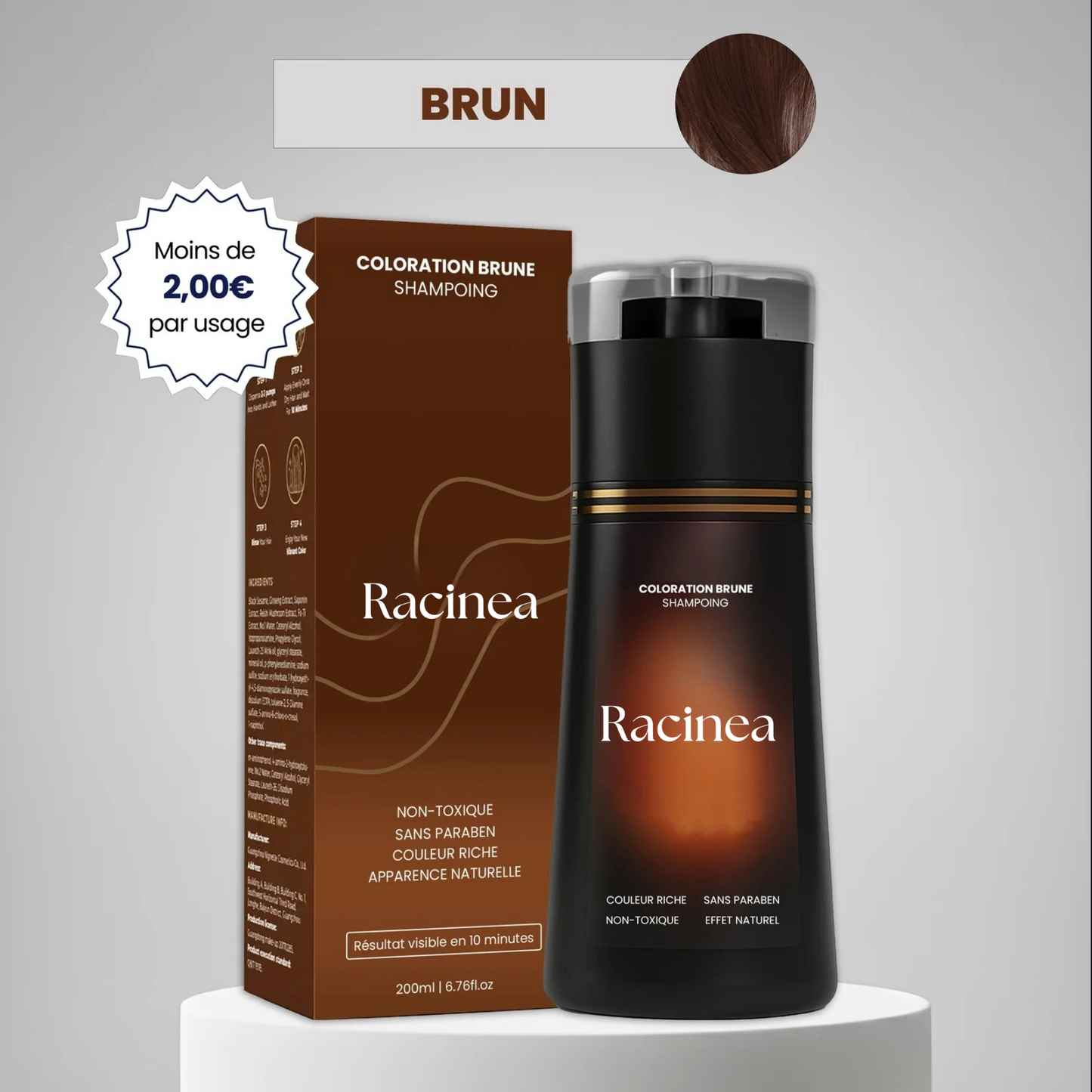 Shampoing colorant instantané